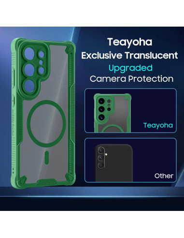 Funda protectora Teayoha para Samsung Galaxy S25 Ultra 5G verde