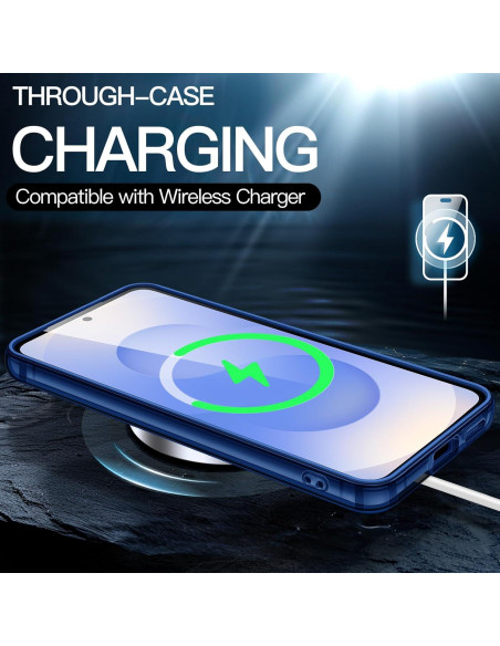 Funda JETech para Samsung Galaxy S25 5G Antigolpes Marino