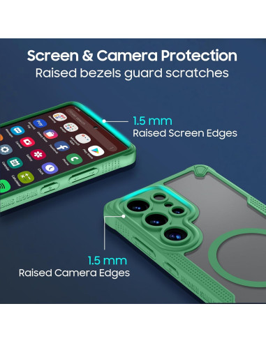 Funda protectora Teayoha para Samsung Galaxy S25 Ultra 5G verde