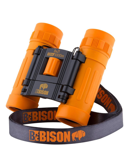 Binoculares BeBison para Niños 8x21 Compactos a Prueba de Golpes