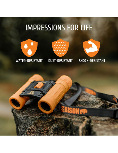 Binoculares BeBison para Niños 8x21 Compactos a Prueba de Golpes