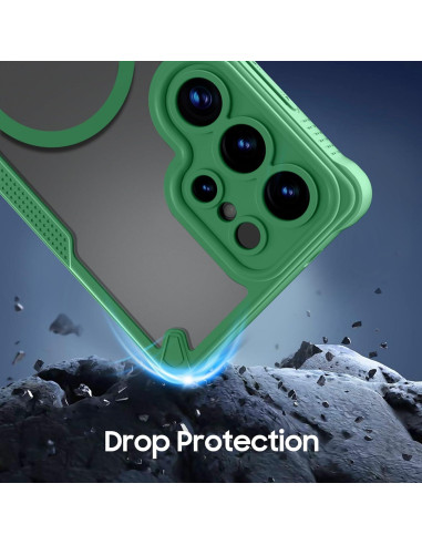 Funda protectora Teayoha para Samsung Galaxy S25 Ultra 5G verde