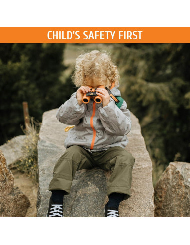 Binoculares BeBison para Niños 8x21 Compactos a Prueba de Golpes