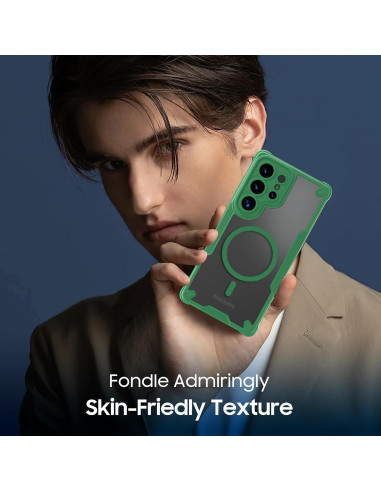 Funda protectora Teayoha para Samsung Galaxy S25 Ultra 5G verde