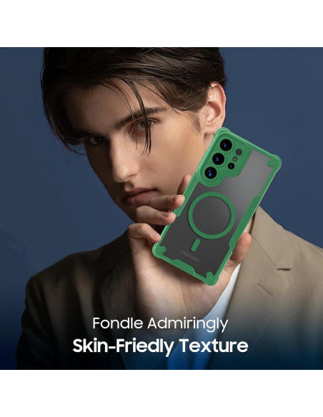 Funda protectora Teayoha para Samsung Galaxy S25 Ultra 5G verde