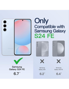 Funda Transparente JETech para Samsung Galaxy S24 FE - TPU Antigolpes 2