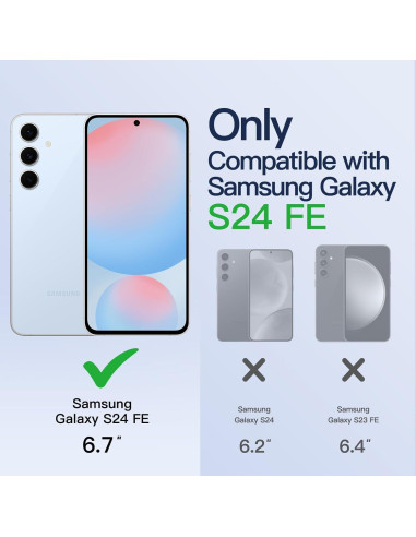 Funda Transparente JETech para Samsung Galaxy S24 FE - TPU Antigolpes