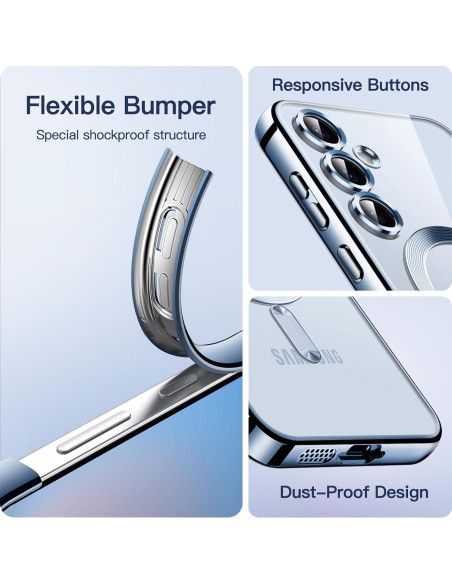 Funda Transparente JETech para Samsung Galaxy S24 FE - TPU Antigolpes