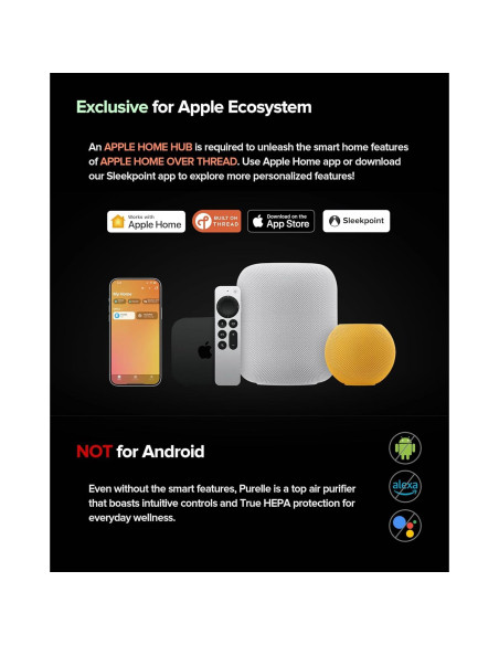 Purificador de Aire Inteligente Airversa AP2 H13 HEPA 1000 m