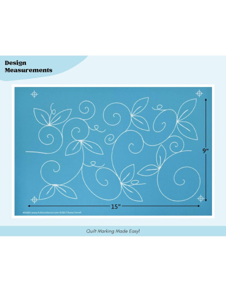 Plantilla de Jardín Caprichoso Hancy Creations 43x28 cm Plantilla de Jardín Caprichoso Hancy Creations 43x28 cm