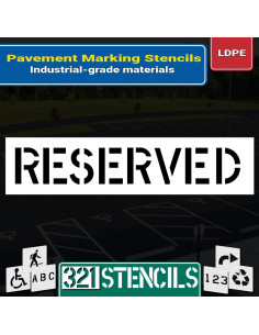 Plantilla de Estacionamiento Reservado 152.4x35.56cm Marketing Holders 2