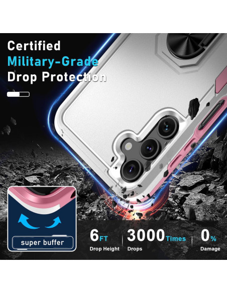 Funda Janmitta para Samsung Galaxy A16 5G con Protector y Soporte Funda Janmitta para Samsung Galaxy A16 5G con Protector y Soporte