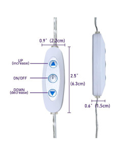 Interruptor Regulador LED 12V DC jXIN con Conector Hembra 2