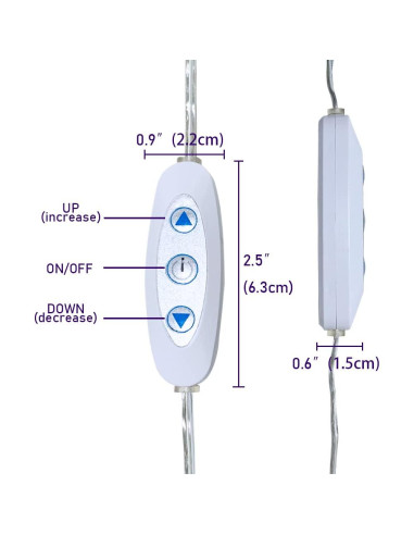 Interruptor Regulador LED 12V DC jXIN con Conector Hembra