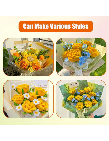 Juego de 400 Limpiapipas Girasol LansinLife para Manualidades