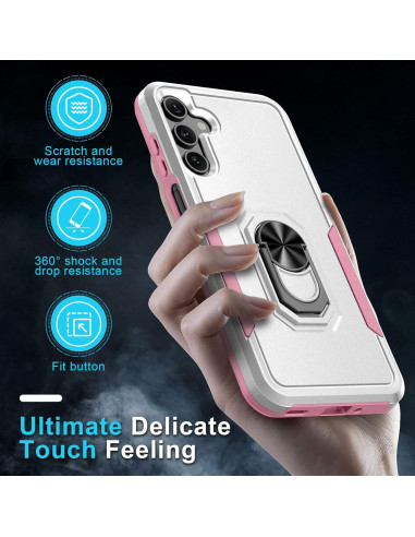 Funda Janmitta para Samsung Galaxy A16 5G con Protector y Soporte