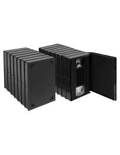 Caja Protectora de Cintas VHS BOATISLE 15 Unidades Negra