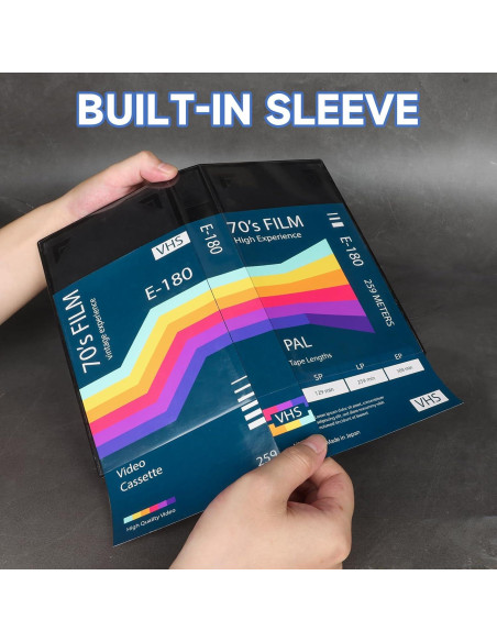 Caja Protectora de Cintas VHS BOATISLE 15 Unidades Negra