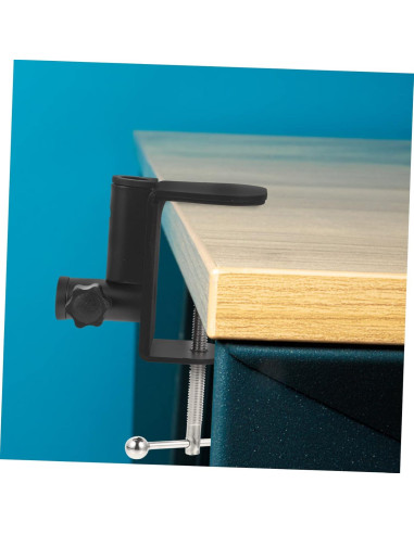 Abrazadera de Micrófono Ajustable BESPORTBLE - Metal Negro