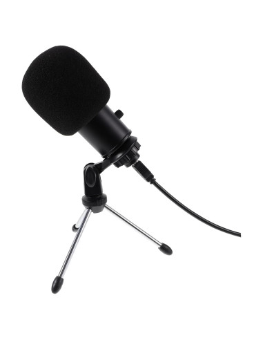 Micrófono Condensador USB Cardioide Milisten para PC - Negro