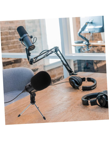 Micrófono Condensador USB Cardioide Milisten para PC - Negro