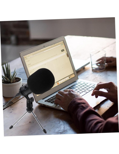 Micrófono Condensador USB Cardioide Milisten para PC - Negro