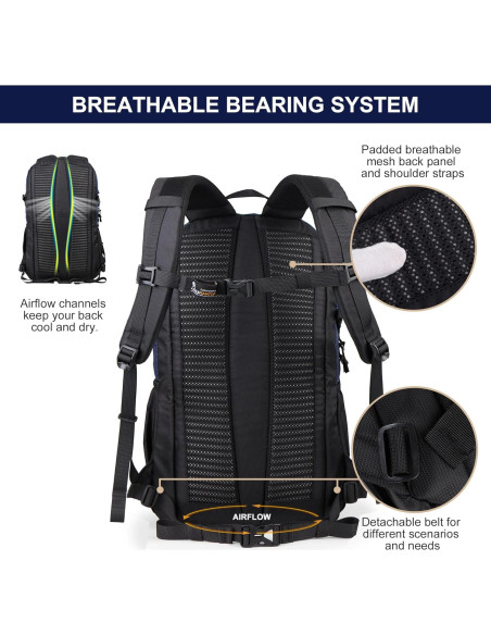 Mochila de Senderismo MOUNTAINTOP 30L Ligera y Ergonómica Mochila de Senderismo MOUNTAINTOP 30L Ligera y Ergonómica