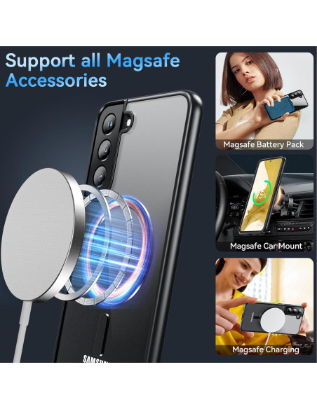 Funda OWKEY para Samsung Galaxy S22 Plus 5G Magnética Antihuellas