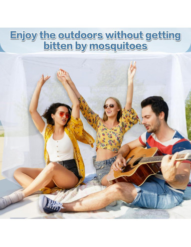 Red para Mosquitos Extra Grande WANRU 210x210x220cm para Patio