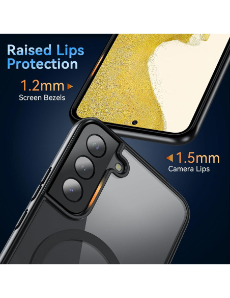 Funda OWKEY para Samsung Galaxy S22 Plus 5G Magnética Antihuellas