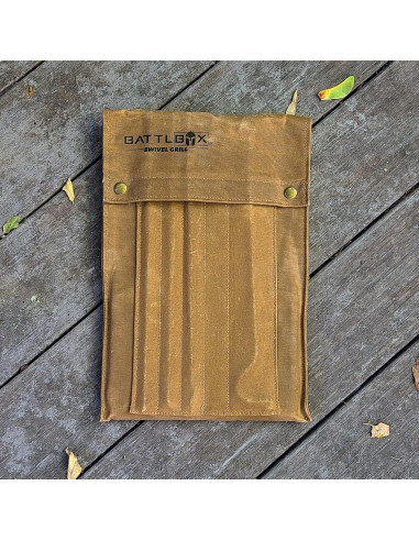 Juego de Parrilla Giratoria Bushcraft BattlBox - Acero Resistente