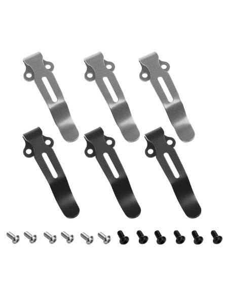 6 Clips de bolsillo de acero inoxidable hiSpkNix para Benchmade Bugout 535