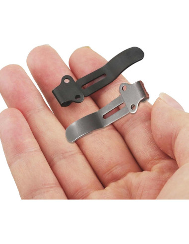 6 Clips de bolsillo de acero inoxidable hiSpkNix para Benchmade Bugout 535