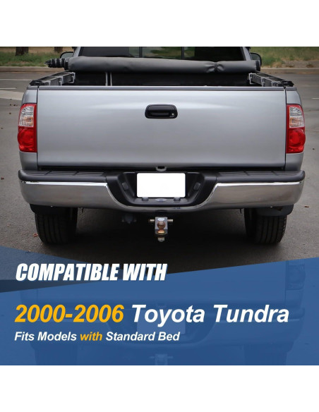 Pasos Laterales Parachoques Trasero Auto Dynasty para Toyota Tundra 2000-2006