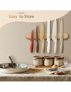 Juego de Cuchillos de Cocina 12 Piezas CAROTE Acero Inoxidable 2