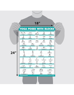 Paquete de 2 Bloques de Yoga Palace Learning + Póster Estiramiento 2
