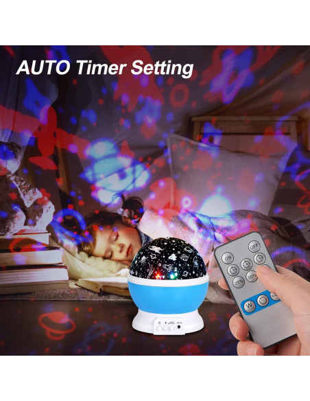 Proyector de Luz Nocturna para Bebés SUNNEST con Control Remoto