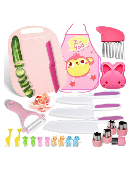 Set de Cuchillos de Cocina Montessori para Niños FIRITHYC Set de Cuchillos de Cocina Montessori para Niños FIRITHYC