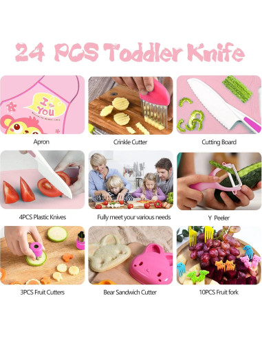 Set de Cuchillos de Cocina Montessori para Niños FIRITHYC