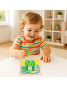 Rompecabezas de Madera Montessori LOVESTOWN para Niños 1-4 Años 2