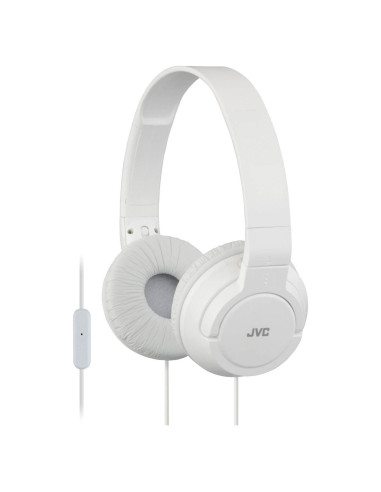 Auriculares Diadema JVC HASR185W Plegables con Micrófono Blanco