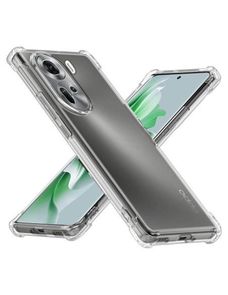 Funda TPU Transparente USTIYA para OPPO Reno 11 5G Grado Militar Funda TPU Transparente USTIYA para OPPO Reno 11 5G Grado Militar