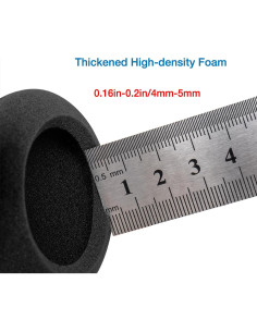 5 Pares Almohadillas de Espuma Voarmaks 60mm para Auriculares 2
