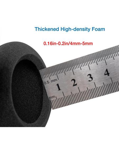 5 Pares Almohadillas de Espuma Voarmaks 60mm para Auriculares