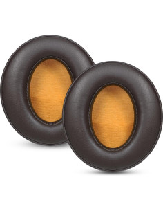Almohadillas de Repuesto para Auriculares Sennheiser Momentum 2.0 - Cuero de Proteína y Espuma de Memoria Marrón 2