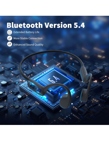 Auriculares Inalámbricos Bluetooth 5.4 GEUYNAY S18 Conducción Ósea IPX6
