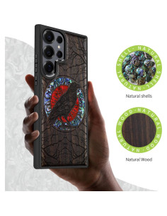 Funda de Madera Magnética Carveit para Samsung Galaxy S25 Ultra 2