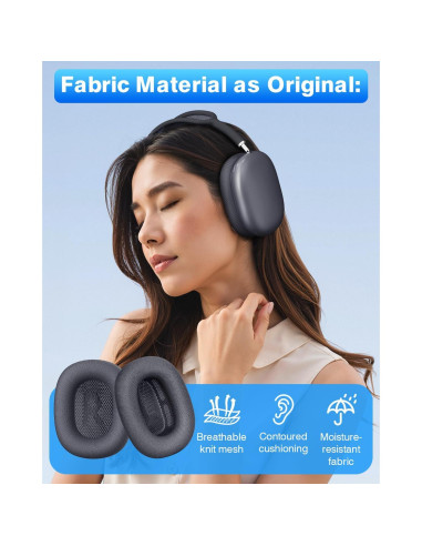 Almohadillas de Reemplazo Link Dream para AirPods Max - Medianoche