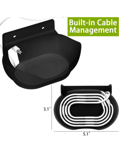 Soporte de Pared para Altavoz Google Nest Audio Ouligei - Negro