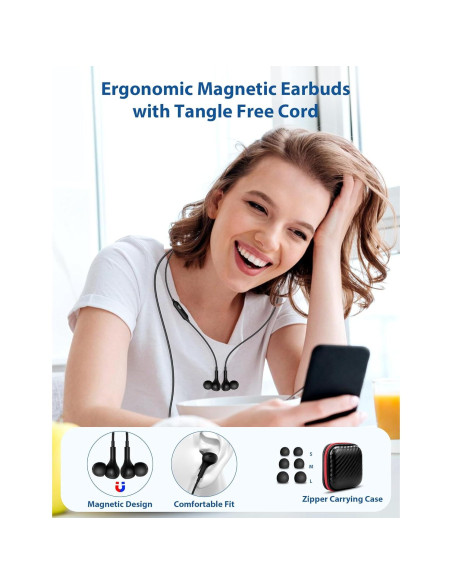 Auriculares USB C TOPAUX con micrófono y cambio de voz